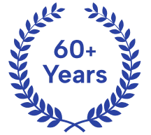 60+ Years  Experience